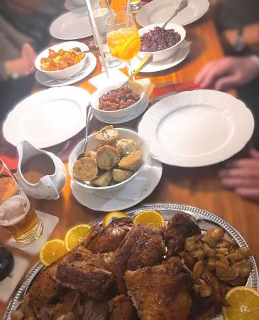 Frische Gans in der Kochenbas