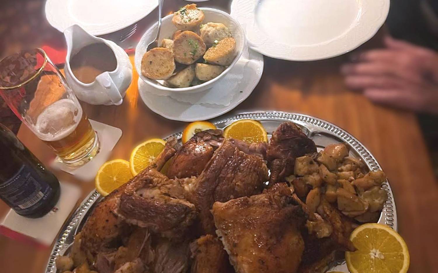 Frische Gans in der Kochenbas